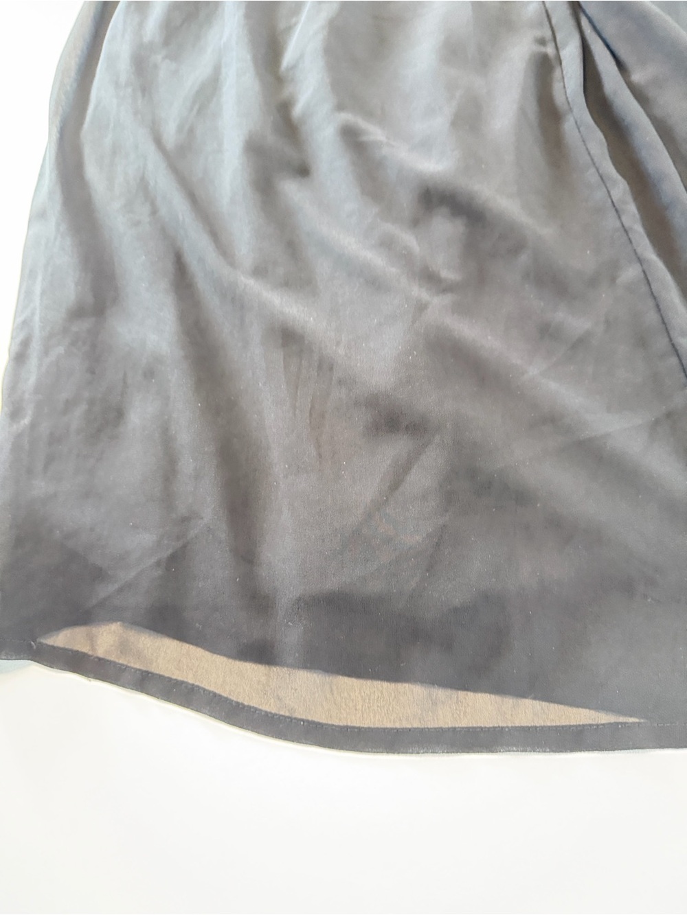 Miss Avenue Wide Leg Pants Women 2X Black Good Chiffon Overlay Tied Waist - Picture 9 of 16